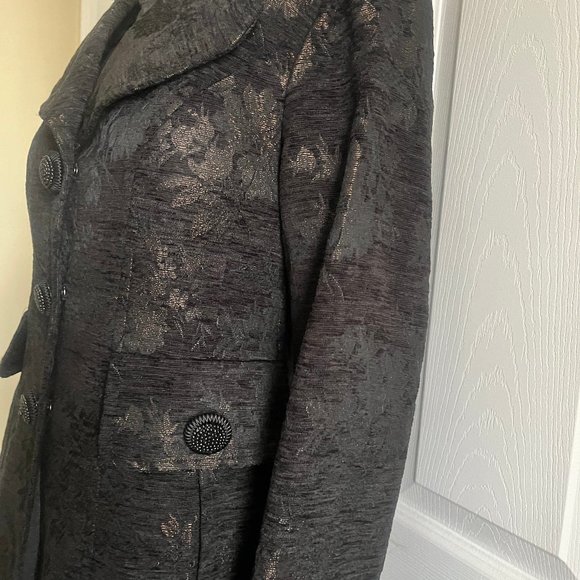 Nanette Lepore brocade fabric coat - size 6 - fitted - Picture 10 of 17
